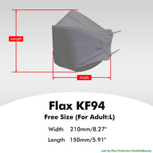 Load image into Gallery viewer, [10PCS] KN Flax KF94 Gray Mask Made in Korea | FDA Regd.