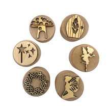 Load image into Gallery viewer, **Pre-order (Ships in 3-4 Weeks)**Wooden Playdough Stampers Set