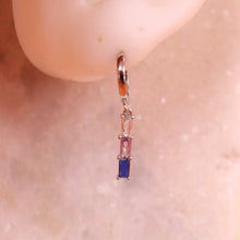 Load image into Gallery viewer, Violet Blue Stacked Gem - Mix and Match Earring