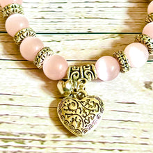 Load image into Gallery viewer, Pink Cat Eye New Beginnings &amp; Prosperity Bracelet