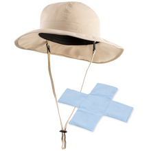 Load image into Gallery viewer, POWERCAP ICE Cooling Sun Hat – Instant Cooling Relief with Reusable Ice Packs, UPF 50 UV Sun Protection, Lightweight &amp; Breathable for Hot Weather