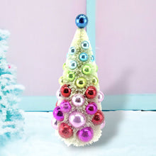 Load image into Gallery viewer, 13" Rainbow Bottlebrush Ball Tree by December Diamonds