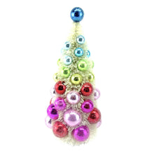 Load image into Gallery viewer, 13" Rainbow Bottlebrush Ball Tree by December Diamonds