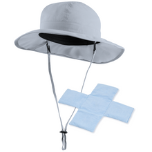 Load image into Gallery viewer, POWERCAP ICE Cooling Sun Hat – Instant Cooling Relief with Reusable Ice Packs, UPF 50 UV Sun Protection, Lightweight &amp; Breathable for Hot Weather