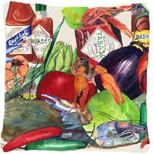 Load image into Gallery viewer, Louisiana Spices Decorative   Canvas Fabric Pillow 8540