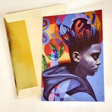 Load image into Gallery viewer, 'YOUNG CONTEMPLATION' S. Ross Browne Greeting Card: 5x7 Frame Ready