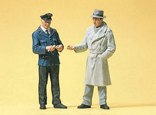 Load image into Gallery viewer, Preiser 45003 G Scale People Working -- Conductor &amp; Passenger