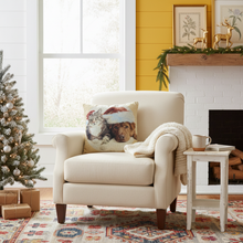 Load image into Gallery viewer, Tache Best Friend Pets Dog and Cat Christmas Tapestry Woven Throw Pillow Cover (16461)