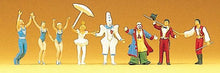 Load image into Gallery viewer, Preiser 20254 HO Scale Circus Ring Master, Clowns (2), Animal Trainer, Acrobats