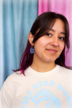 Load image into Gallery viewer, Checkered Charm Earrings