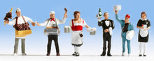Load image into Gallery viewer, Noch 15070 HO Scale Food Service Workers -- pkg(6)