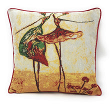 Load image into Gallery viewer, Tache Abstract Ballerina Art Golden Beige Woven Tapestry Throw Pillow Cover (18110)