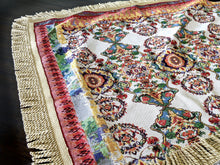 Load image into Gallery viewer, Tache Elegant Ivory Colorful Ornate Paisley Woven Tapestry Tablecloth (18193)