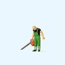 Load image into Gallery viewer, Preiser 28188 HO Scale Man -- With Leaf Blower