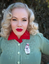 Load image into Gallery viewer, Love at Frost Sight PINK Brooch Johanna Parker x Lipstick &amp; Chrome
