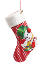 Load image into Gallery viewer, 19" Retro Christmas Stocking - SNOWMAN