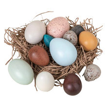 Load image into Gallery viewer, 12 Pcs Wooden Bird Eggs Set