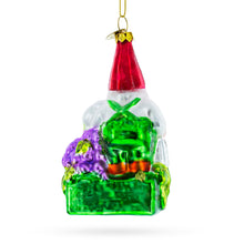 Load image into Gallery viewer, Enchanting Gnome Glass Christmas Ornament