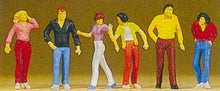 Load image into Gallery viewer, Preiser 10118 HO Scale Pedestrians -- Walking pkg(6)