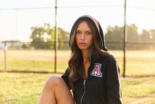 Load image into Gallery viewer, University of Arizona Waffle Knit Zip Up Hoodie