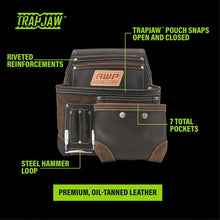 Load image into Gallery viewer, AWP 1L-995-2 TrapJaw Oil Tanned Leather Tool Pouch