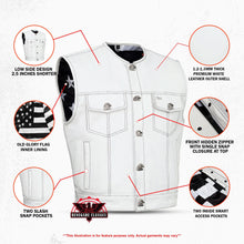 Load image into Gallery viewer, Glory Ride - Lowcut Men's Motorcycle Leather Vest