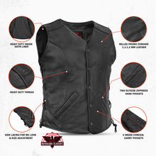 Load image into Gallery viewer, Clara Women's leather motorcycle vest
