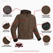 Load image into Gallery viewer, Rancher’s Edge - Men’s Leather Motorcycle Jacket