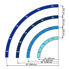 Load image into Gallery viewer, Piko 35217 G Scale R7 Curve Track R1560mm Box of 12