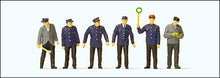 Load image into Gallery viewer, Preiser 10584 HO Scale German (DB) Railroad Personnel pkg(6)