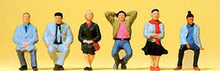Load image into Gallery viewer, Preiser 79213 N Scale Passengers -- Seated Passengers pkg(6)