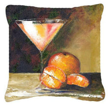 Load image into Gallery viewer, Orange Martini by Malenda Trick Canvas Decorative Pillow TMTR0036PW1414