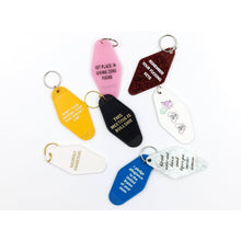 Load image into Gallery viewer, 1st Place in Giving Zero Fucks Keychain in Blush Pink