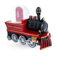 Load image into Gallery viewer, Train with Picture Frame Musical Christmas Water Snow Globe