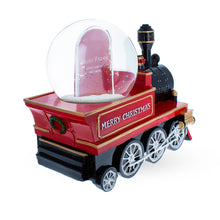 Load image into Gallery viewer, Train with Picture Frame Musical Christmas Water Snow Globe