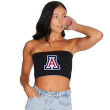Load image into Gallery viewer, University of Arizona Black Bandeau Top
