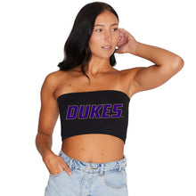 Load image into Gallery viewer, JMU Black Bandeau Top
