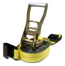 Load image into Gallery viewer, 2" Heavy Duty Flatbed Ratchet Strap w/ Flat Hooks | RED