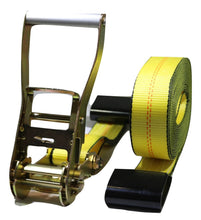 Load image into Gallery viewer, 2" Heavy Duty Flatbed Ratchet Strap w/ Flat Hooks