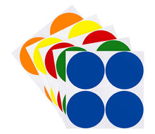 Load image into Gallery viewer, 2" Permanent Color-Code Round Dot Inventory Labels: 100/Pack
