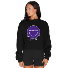 Load image into Gallery viewer, Northwestern Wildcats Smile Black Crewneck