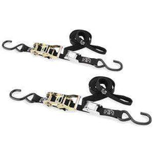 Load image into Gallery viewer, 1.5" x 10 ft. Motorcycle Tie Downs w/ Ratchet &amp; Cam 2 Pack | RCB1.510VSBK2