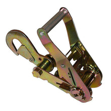Load image into Gallery viewer, 2 Inch Short Wide Handle Strap Ratchet w/ Snap Hook | 2RSWSH