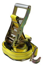 Load image into Gallery viewer, 2" x 11 Ft Over the Wheel 3-Point Auto Tie Down Strap w/ 3 Hooks &amp; 3 Sliding Cleats | R11AHWH