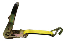 Load image into Gallery viewer, 2" x 11 Ft Over the Wheel 3-Point Auto Tie Down Strap w/ 3 Hooks &amp; 3 Sliding Cleats | R11AHWH