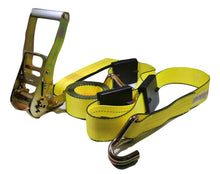 Load image into Gallery viewer, 2" x 11 Ft Over the Wheel 3-Point Auto Tie Down Strap w/ 3 Hooks &amp; 3 Sliding Cleats | R11AHWH