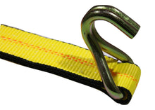 Load image into Gallery viewer, 2" x 11 Ft Over the Wheel 3-Point Auto Tie Down Strap w/ 3 Hooks &amp; 3 Sliding Cleats | R11AHWH