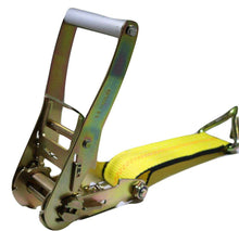 Load image into Gallery viewer, 2" x 11 Ft Over the Wheel 3-Point Auto Tie Down Strap w/ 3 Hooks &amp; 3 Sliding Cleats | R11AHWH