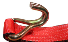 Load image into Gallery viewer, 2" x 11 Ft 3-Point Ratchet Strap w/Wire Hooks For Auto Hauling | RED