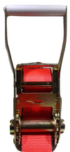 Load image into Gallery viewer, 2" x 11 Ft 3-Point Ratchet Strap w/Wire Hooks For Auto Hauling | RED